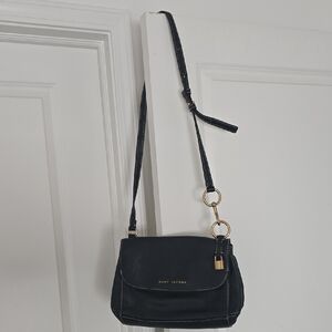 Marc Jacobs Navy Crossbody Bag with Gold Accents